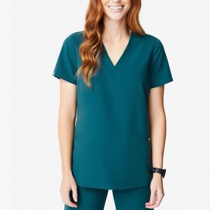 Women's Caribbean Blue Casma Scrub Top